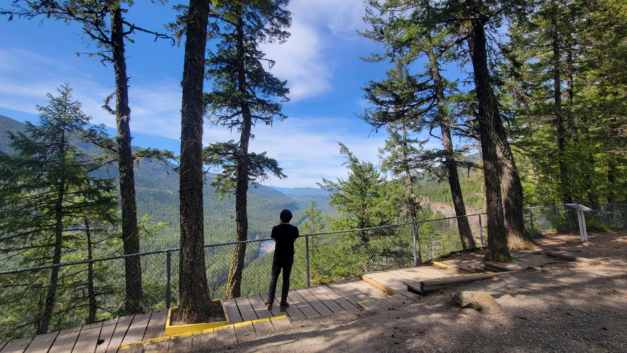 Hiking moment